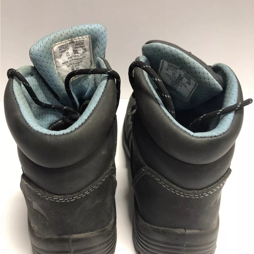 Avenger Work Women’s Framer, Black Comp Toe Work Boots, Size 7W - Picture 4 of 6